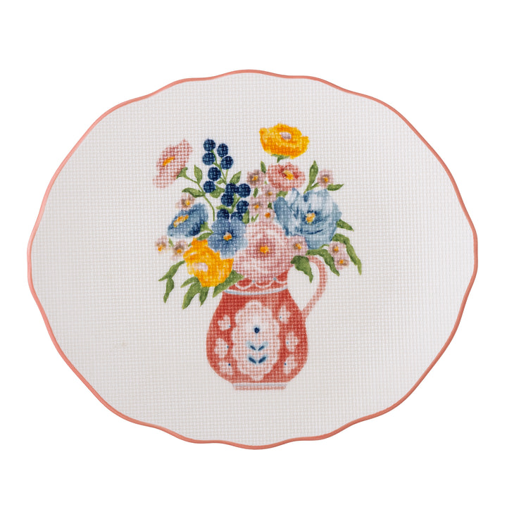 Farfurie Ceramică Multicoloră Bloomingville - Imagine 3