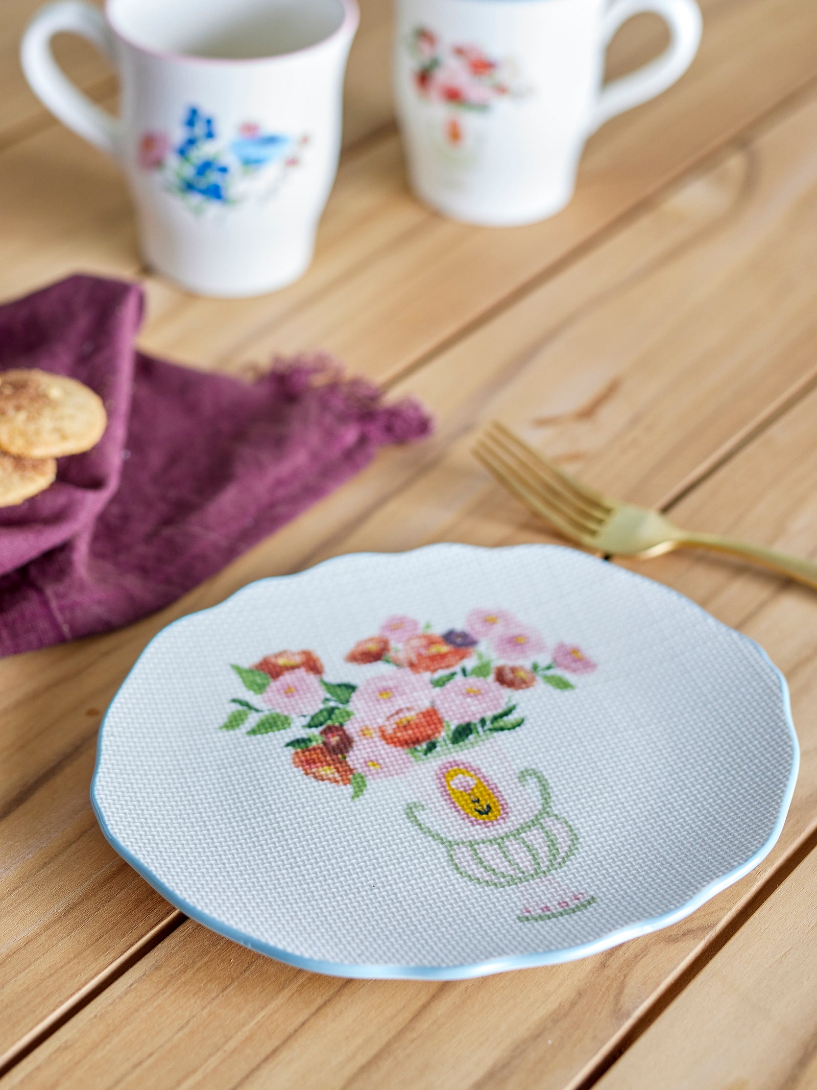 Farfurie Ceramică Multicoloră Dorothy Bloomingville - Imagine 5