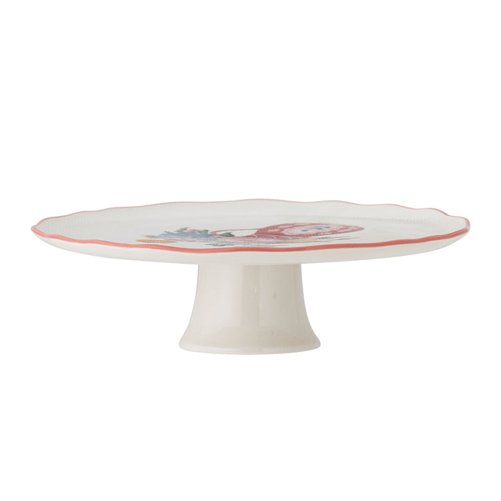 Platou Tort Ceramică Decorat Manual Bloomingville - Imagine 3