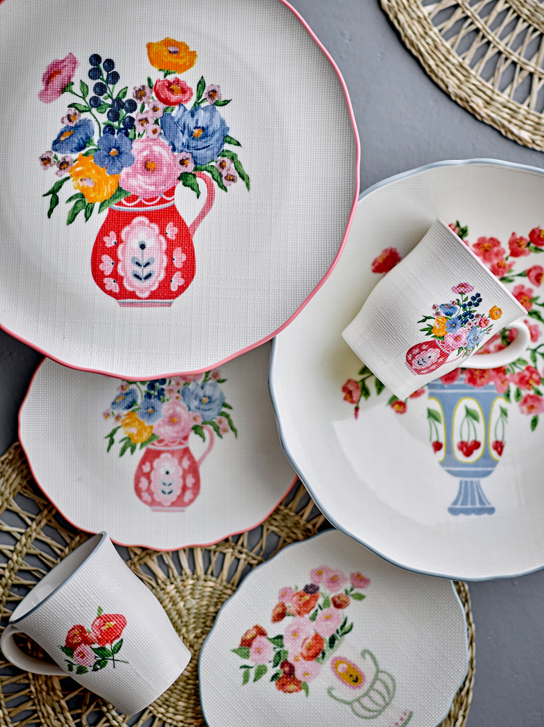 Bol Ceramic Decorativ Multicolor Bloomingville - Imagine 6