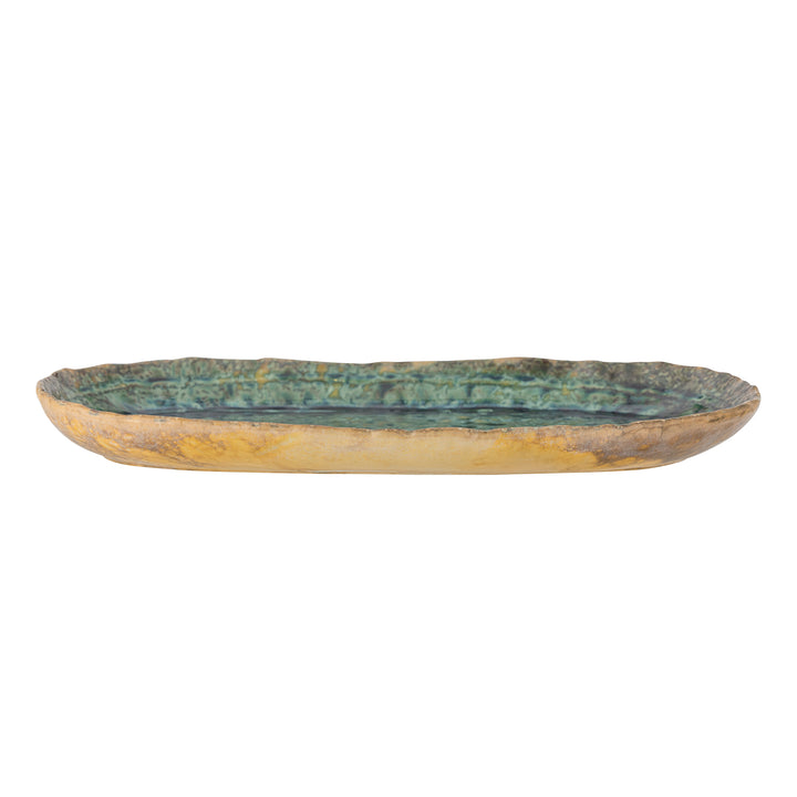 Farfurie Servire Ceramică Verde Bloomingville - Imagine 3