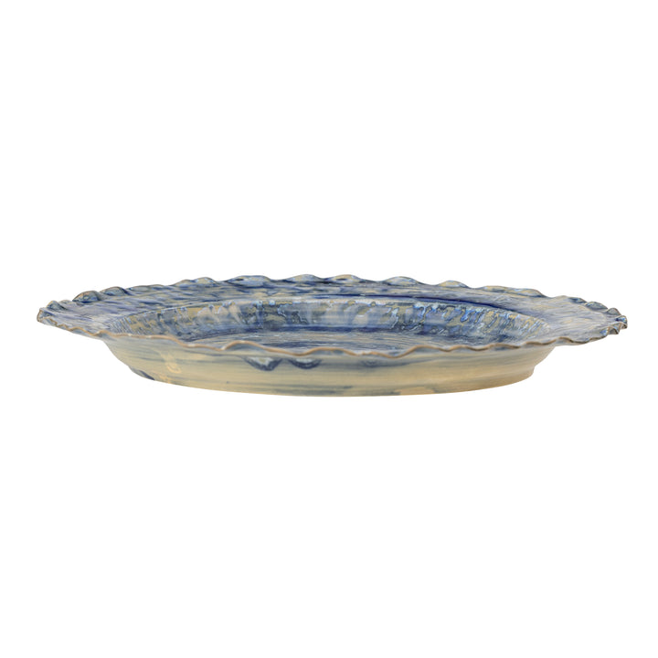 Farfurie Servire Ceramică Albastră Bloomingville - Imagine 2