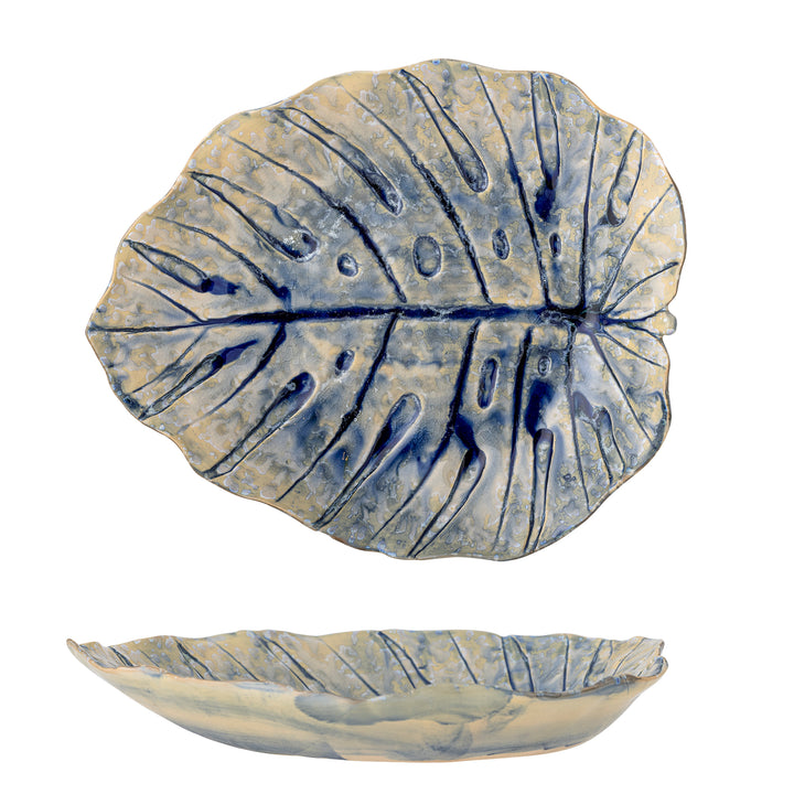 Farfurie Servire Ceramică Albastră Bloomingville - Imagine 1