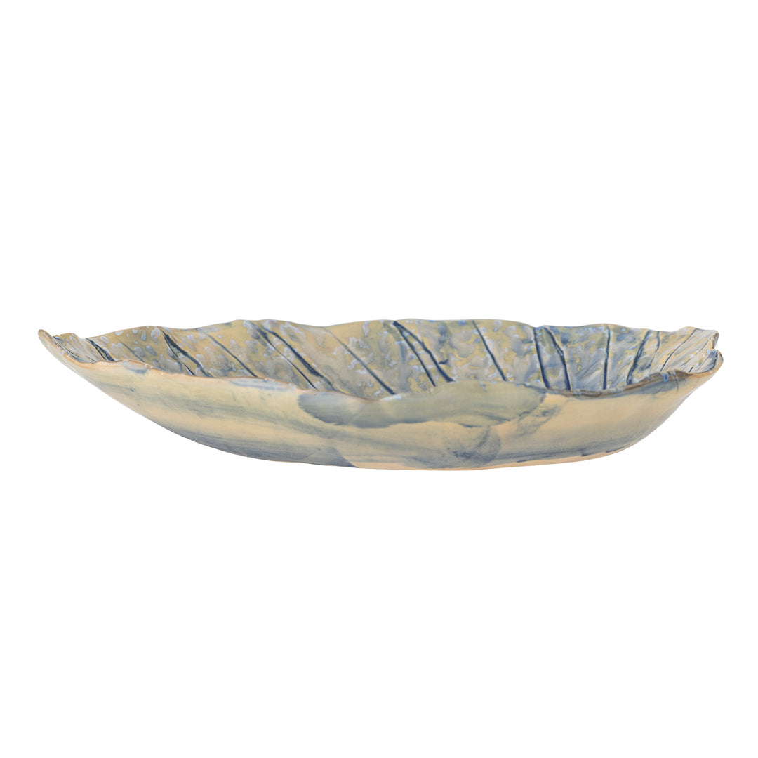 Farfurie Servire Ceramică Albastră Bloomingville - Imagine 3