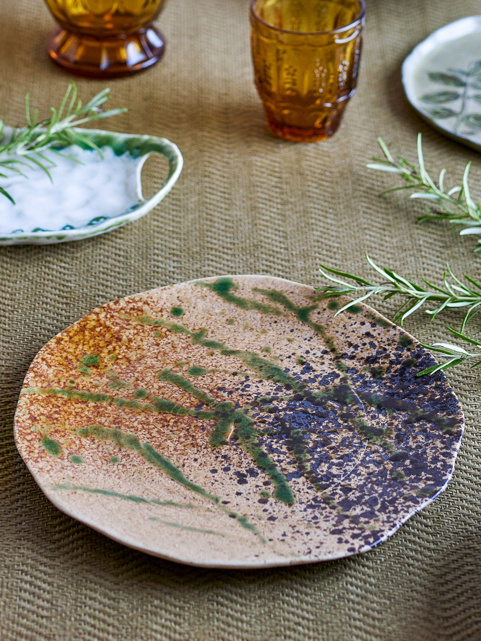 Farfurie Ceramică Multicoloră Larken Bloomingville - Imagine 5