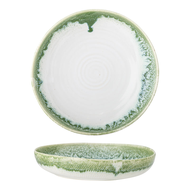 Farfurie Servire Ceramică Verde Bloomingville - Imagine 1