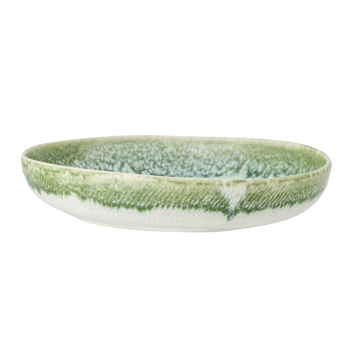 Farfurie Servire Ceramică Verde Bloomingville - Imagine 3