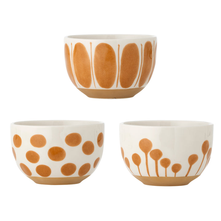 Set Boluri Ceramică Maro Linora Bloomingville - Imagine 1