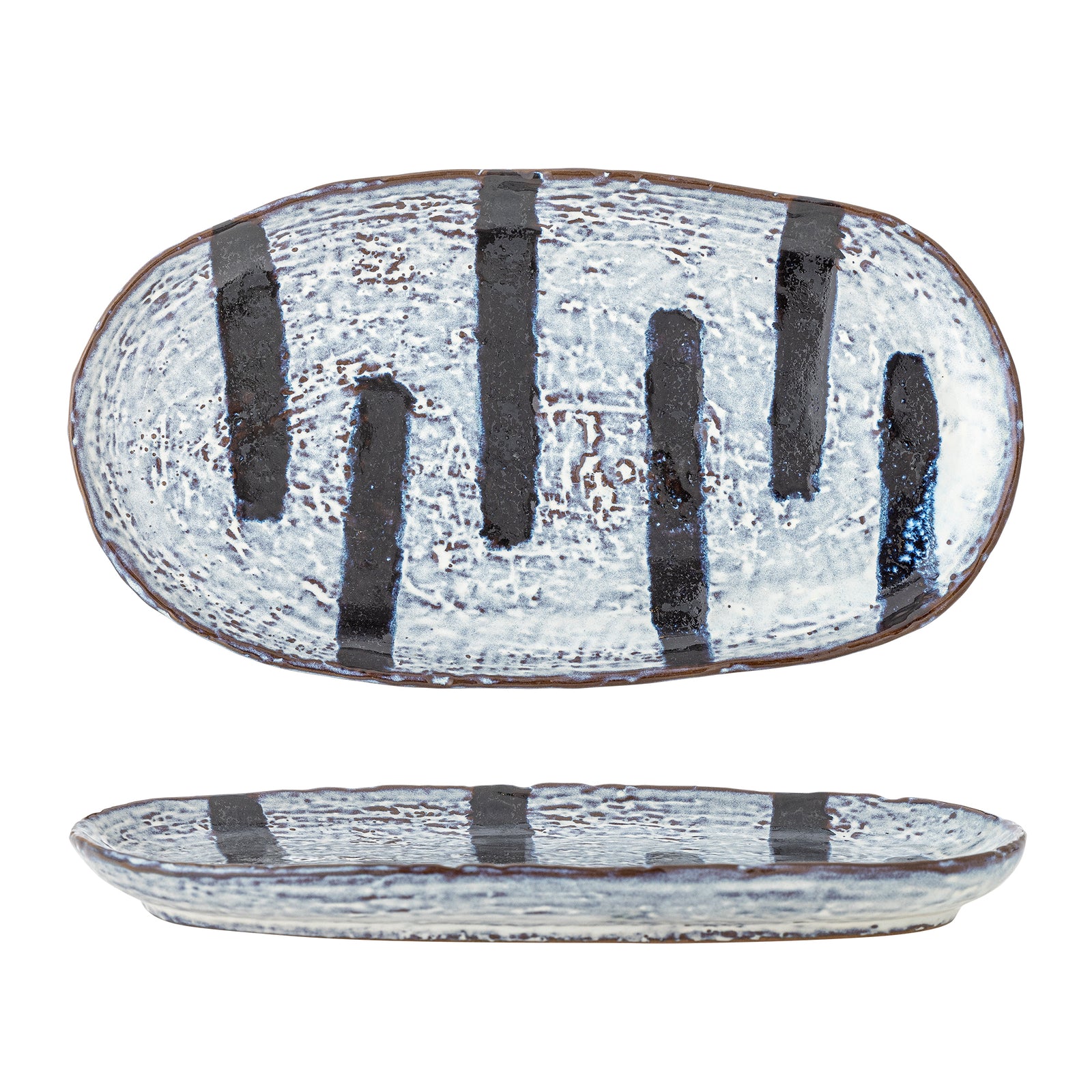 Farfurie Ceramică Albastră Decorativă Bloomingville - Imagine 1