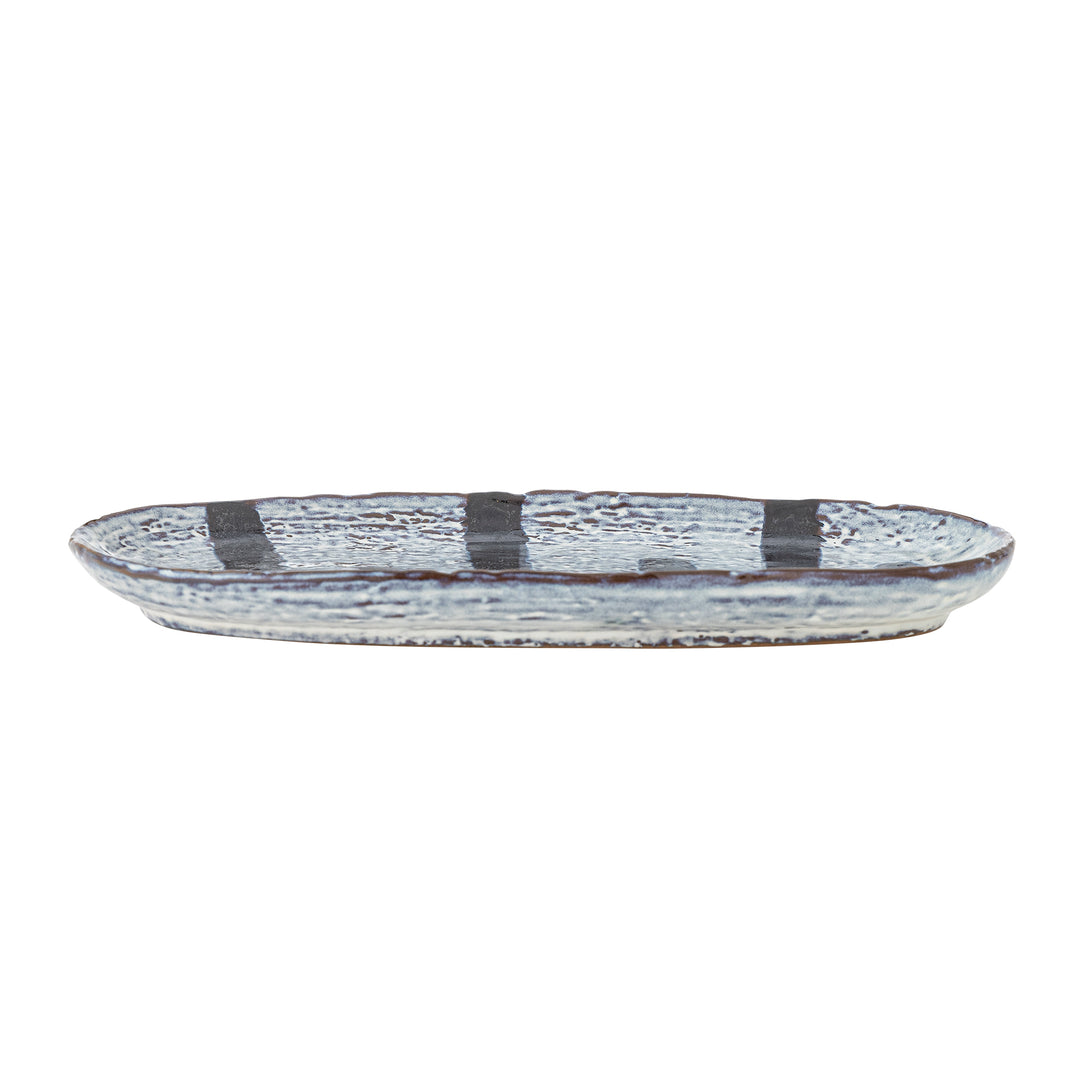 Farfurie Ceramică Albastră Decorativă Bloomingville - Imagine 2