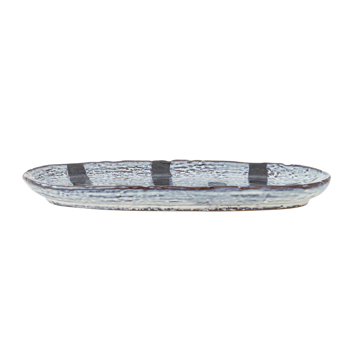 Farfurie Ceramică Albastră Decorativă Bloomingville - Imagine 2