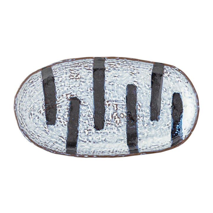 Farfurie Ceramică Albastră Decorativă Bloomingville - Imagine 3