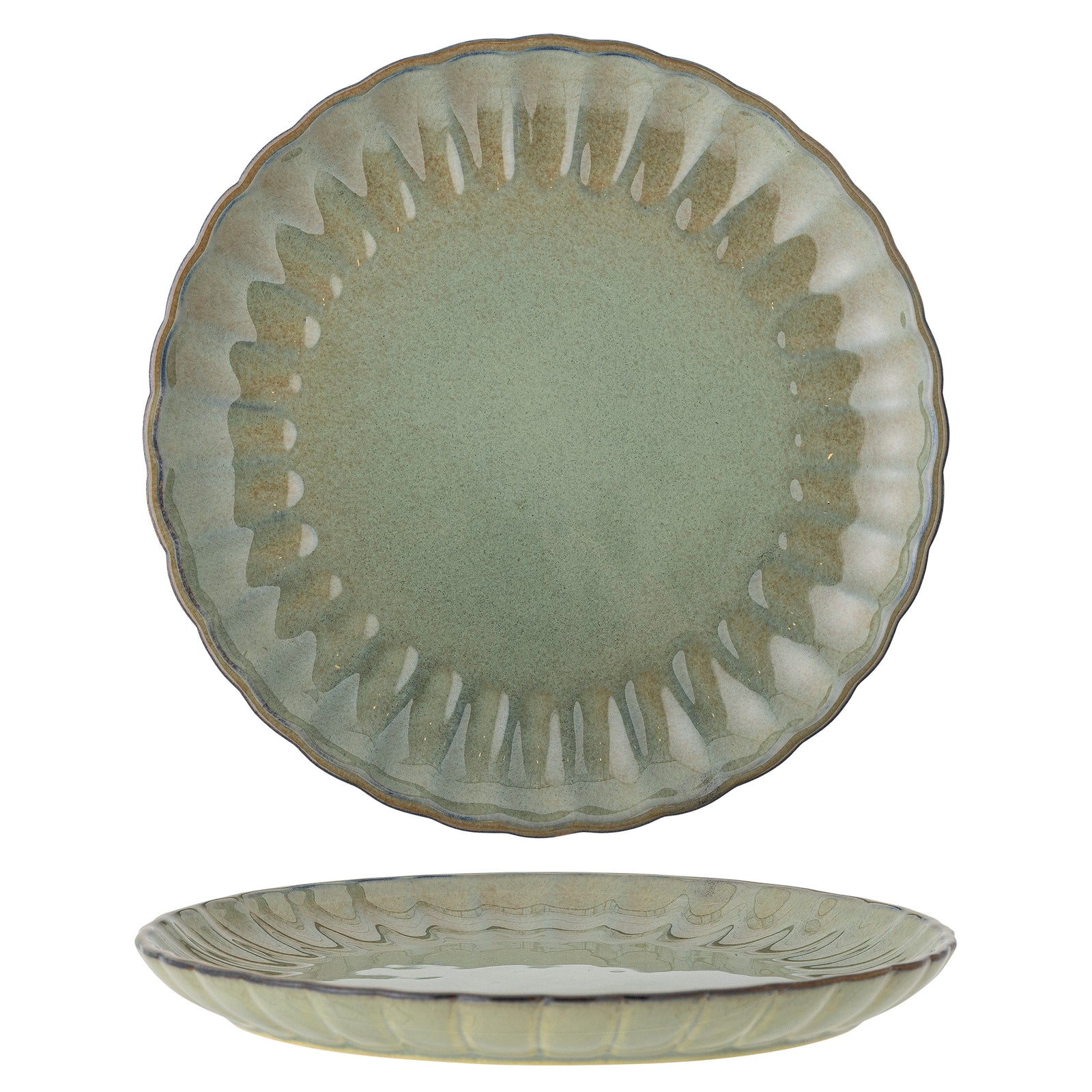 Farfurie Ceramică Verde Bloomingville - Imagine 1