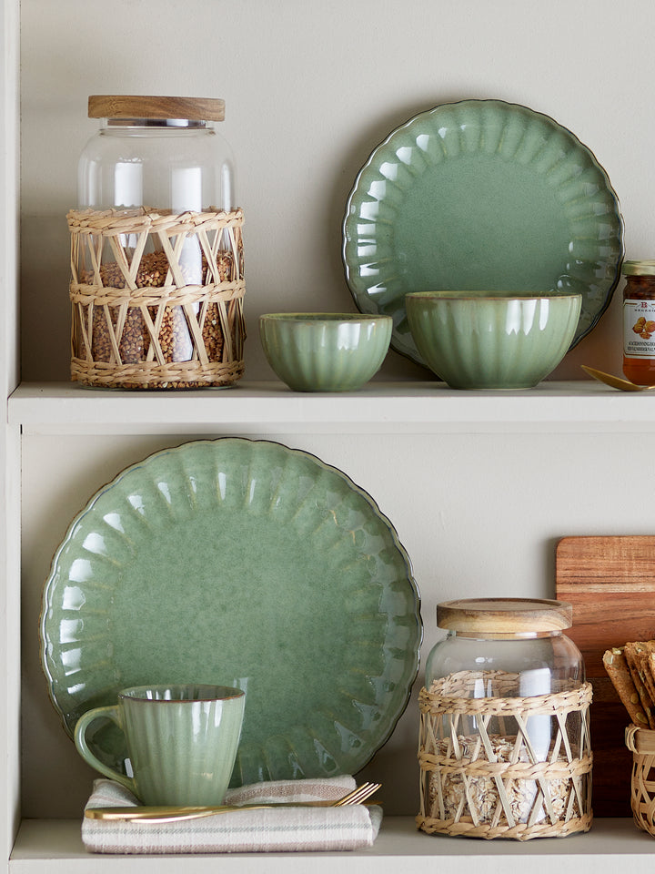 Farfurie Ceramică Verde Bloomingville - Imagine 5