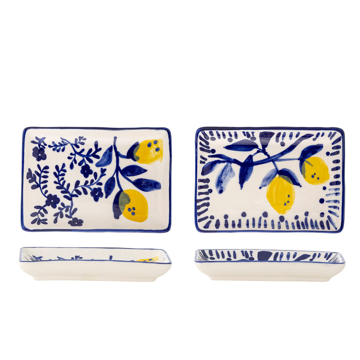 Farfurie Ceramică Albastră Set 2 Piese Bloomingville - Imagine 1