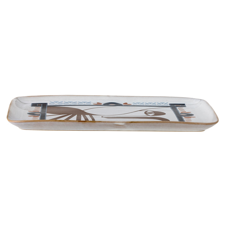 Farfurie Servire Ceramică Multicolor Bloomingville - Imagine 3