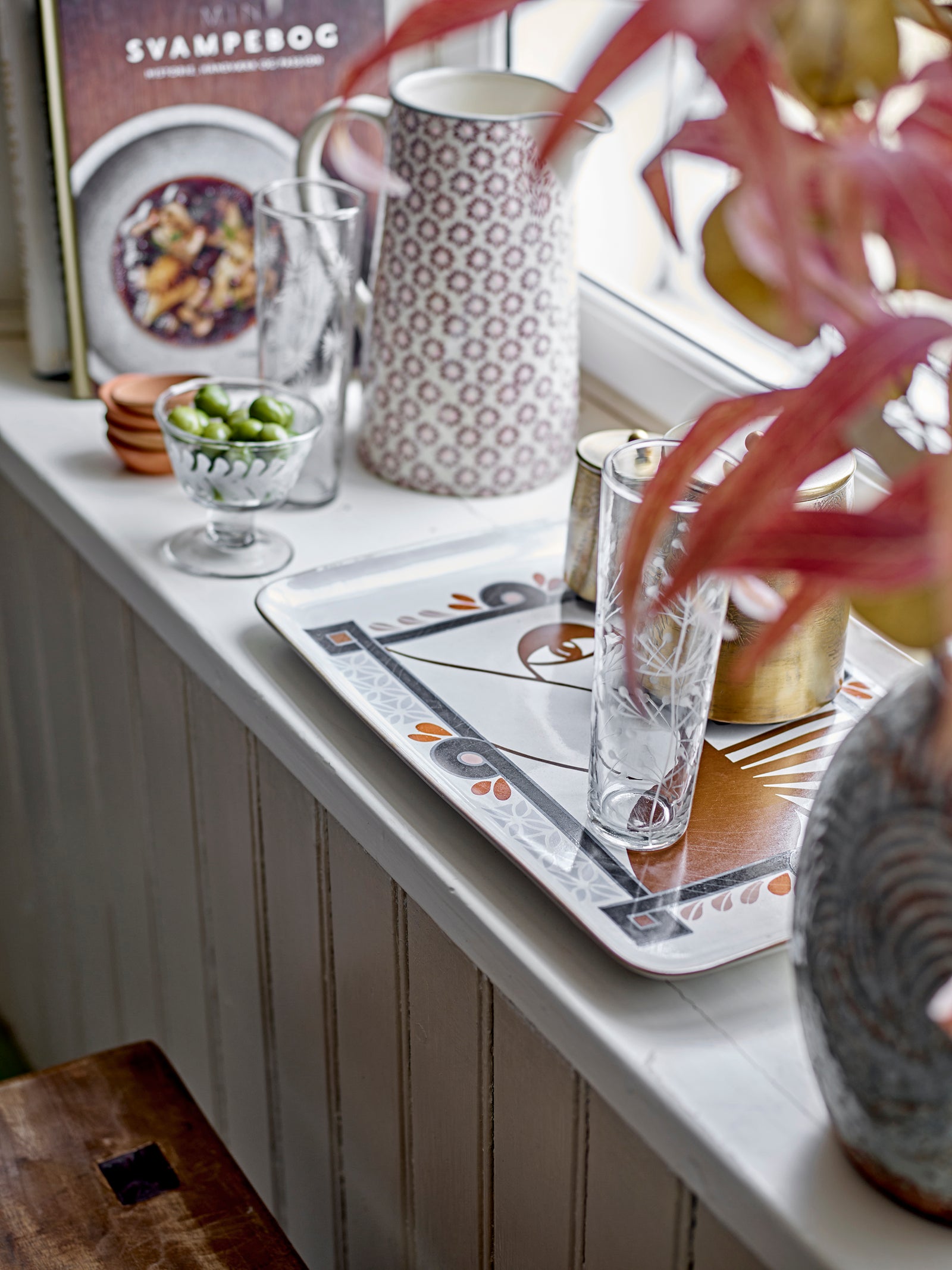 Farfurie Servire Ceramică Multicolor Bloomingville - Imagine 4