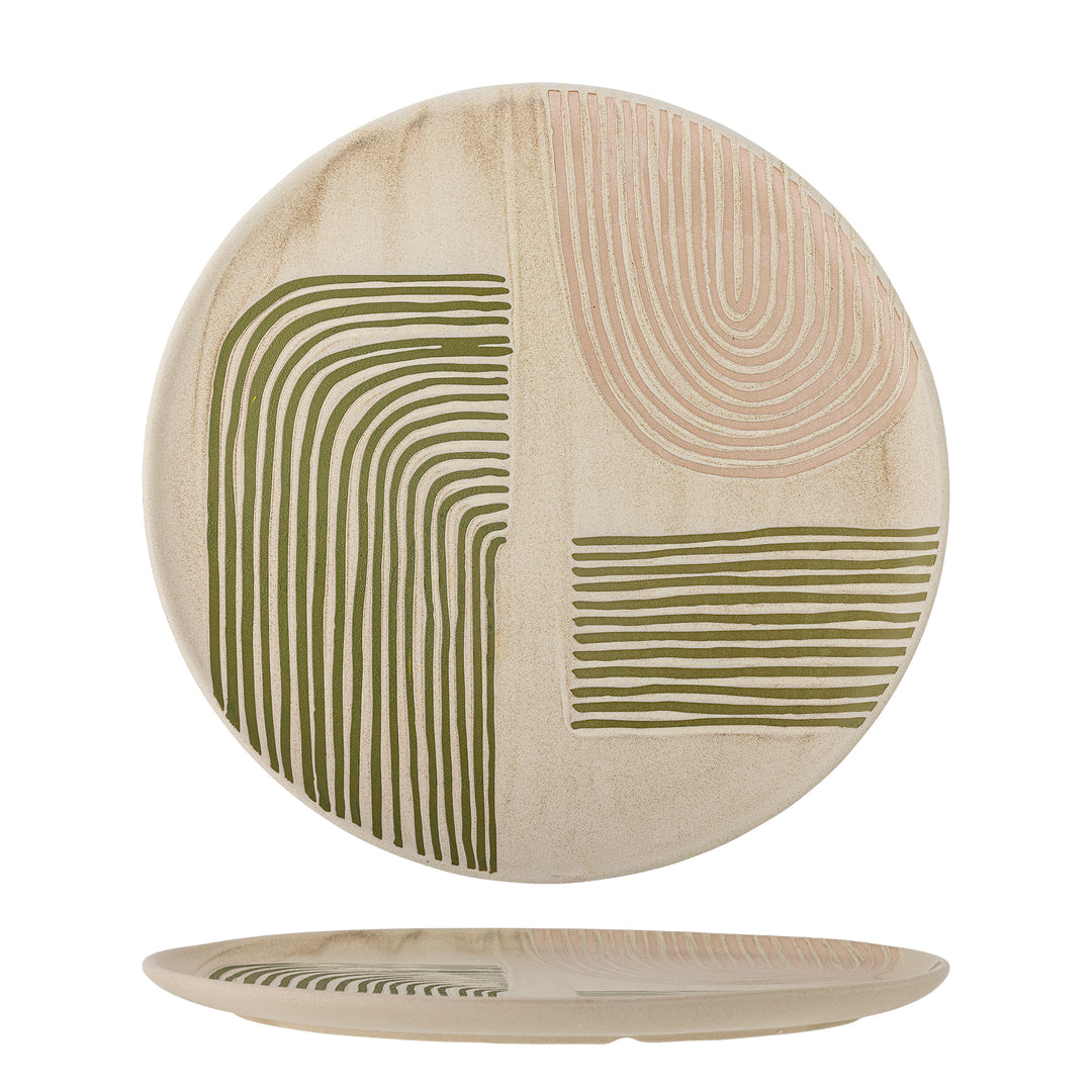 Farfurie Servire Ceramică Multicoloră Bloomingville - Imagine 1