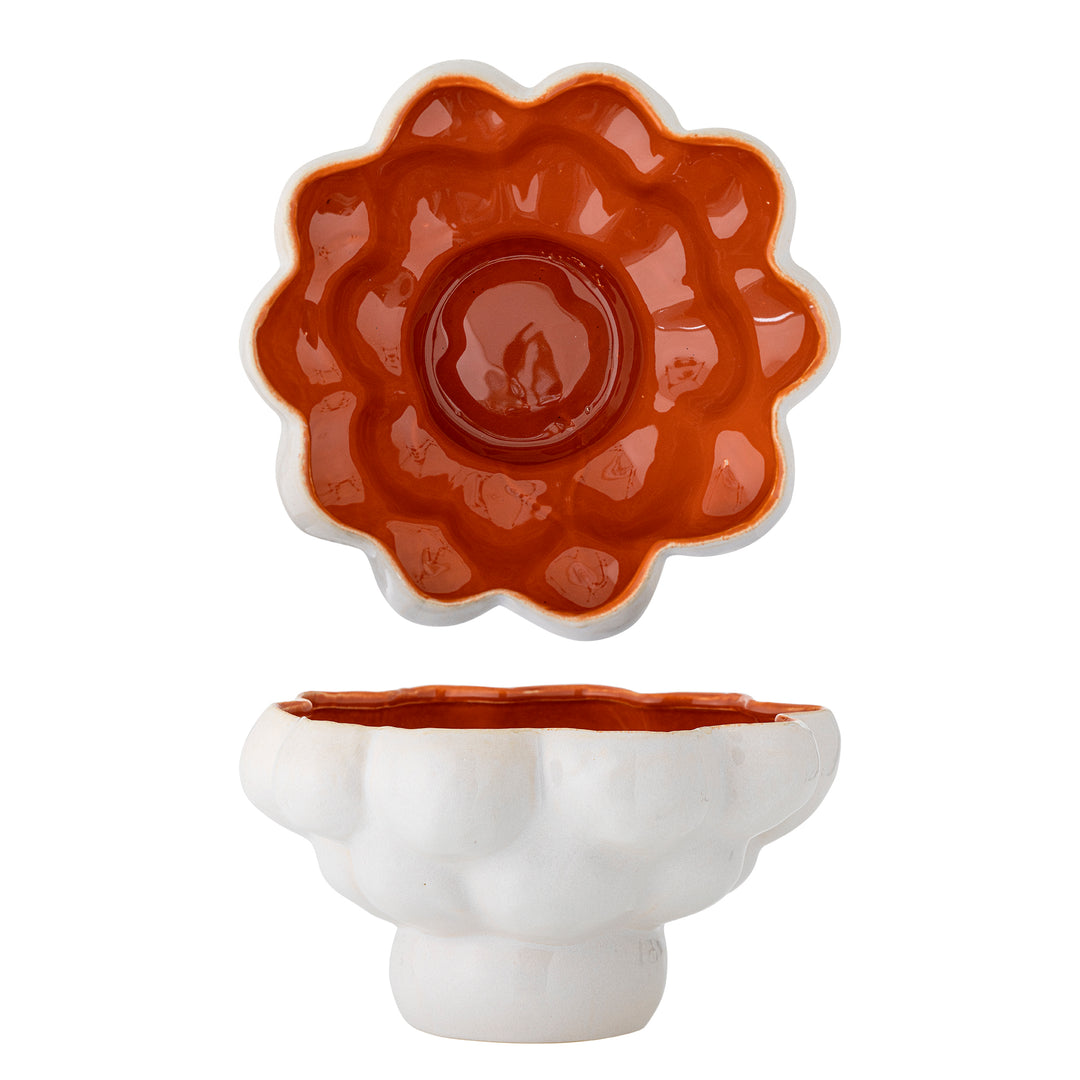 Bol Ceramică Albă Valkyrie Bloomingville - Imagine 1