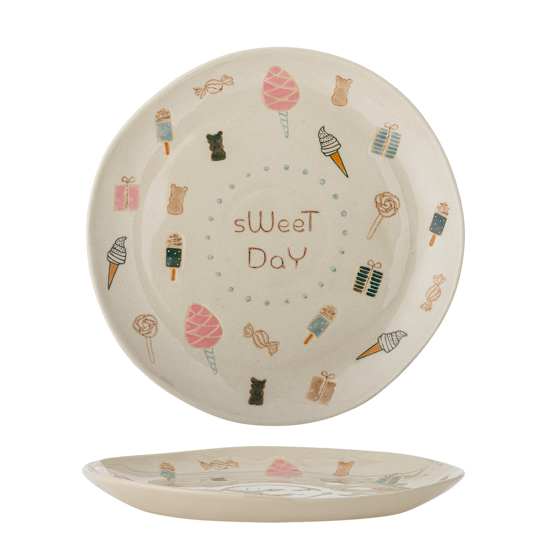 Farfurie Ceramică Multicoloră Sweet Day Bloomingville - Imagine 1
