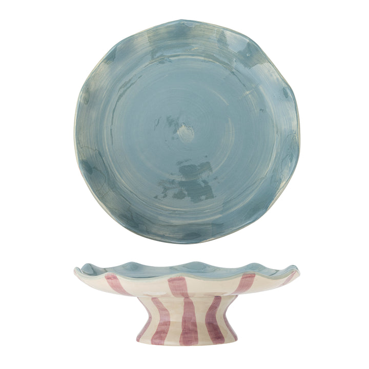 Platou Tort Ceramic Multicolor Bloomingville - Imagine 1
