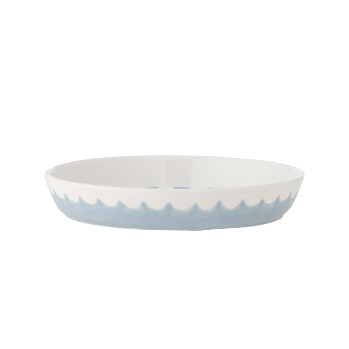 Farfurie Servire Ceramică Albastră Bloomingville - Imagine 3