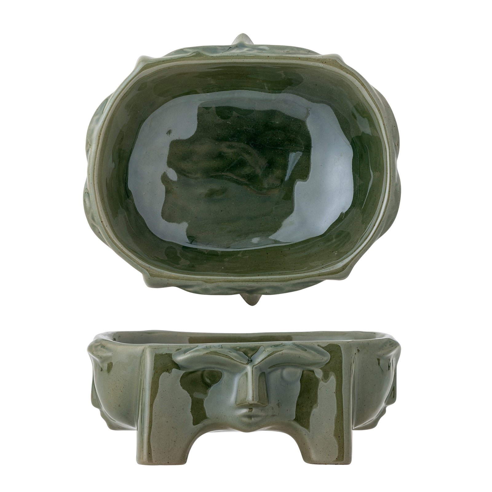 Bol Ceramic Verde Bloomingville - Imagine 1