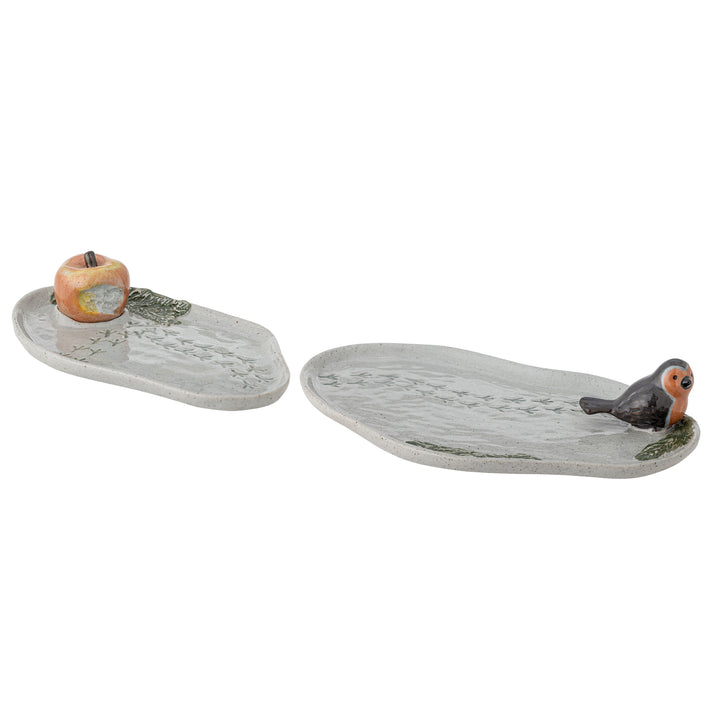 Set Farfurii Servire Gri Ceramică Bloomingville - Imagine 2