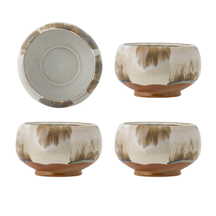 Set 4 Boluri Ceramică Naturală Bloomingville - Imagine 1