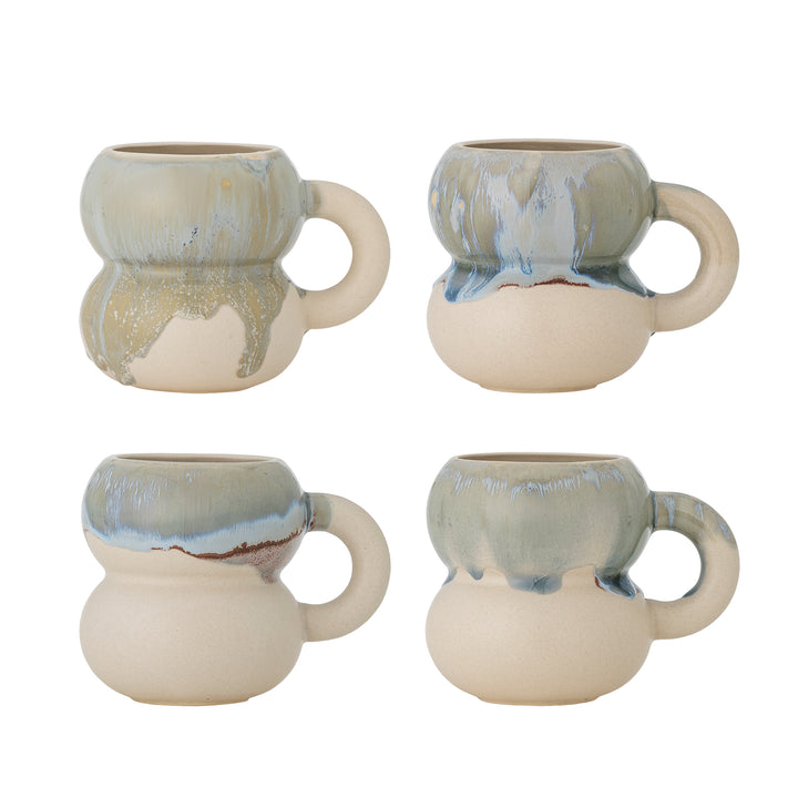 Set Căni Ceramică Albastră Bloomingville - Imagine 1
