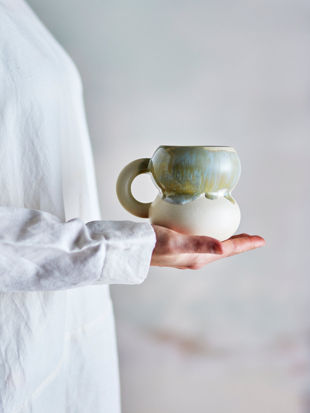 Set Căni Ceramică Albastră Bloomingville - Imagine 4
