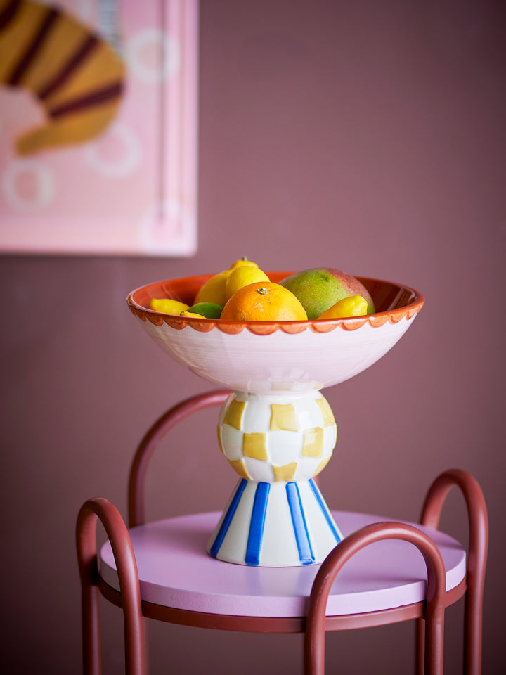 Bol Pedestal Ceramică Multicolor Bloomingville - Imagine 4
