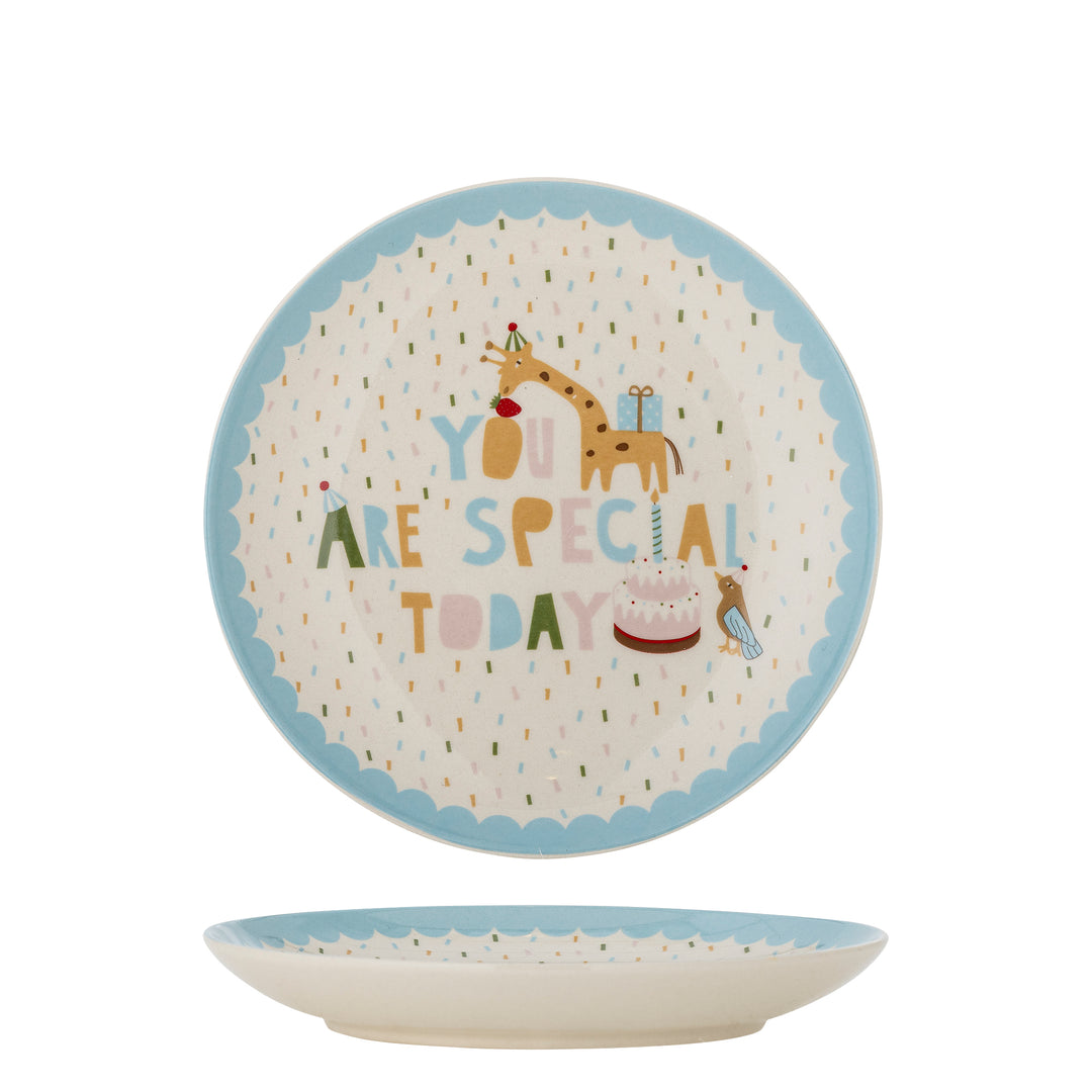 Farfurie Ceramică Albastră Decorativă Bloomingville - Imagine 1