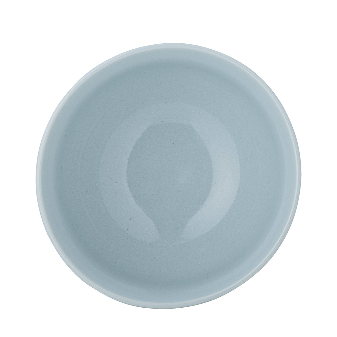 Bol Ceramic Albastru Decorat Bloomingville - Imagine 4