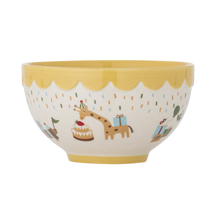 Bol Ceramic Galben Decorativ Bloomingville - Imagine 2
