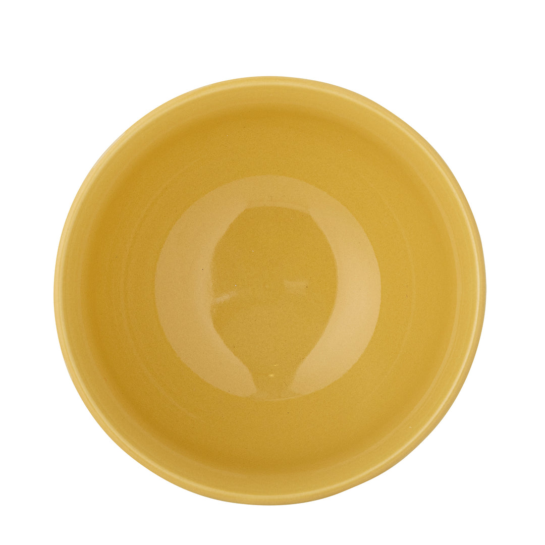 Bol Ceramic Galben Decorativ Bloomingville - Imagine 4