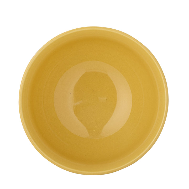 Bol Ceramic Galben Decorativ Bloomingville - Imagine 4