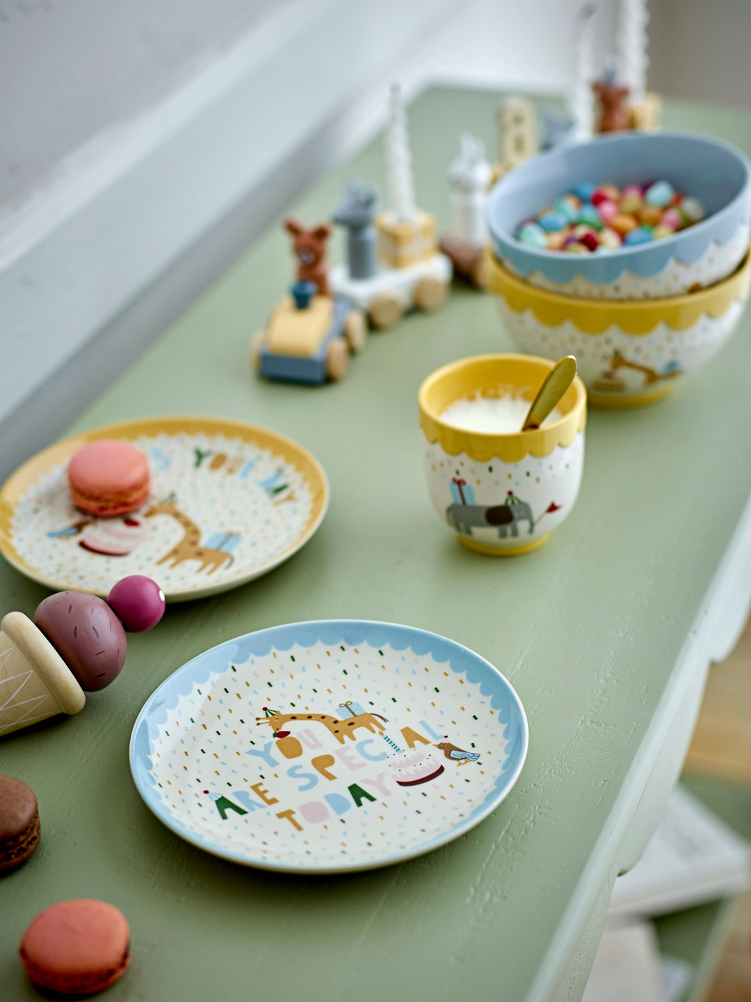 Bol Ceramic Galben Decorativ Bloomingville - Imagine 6
