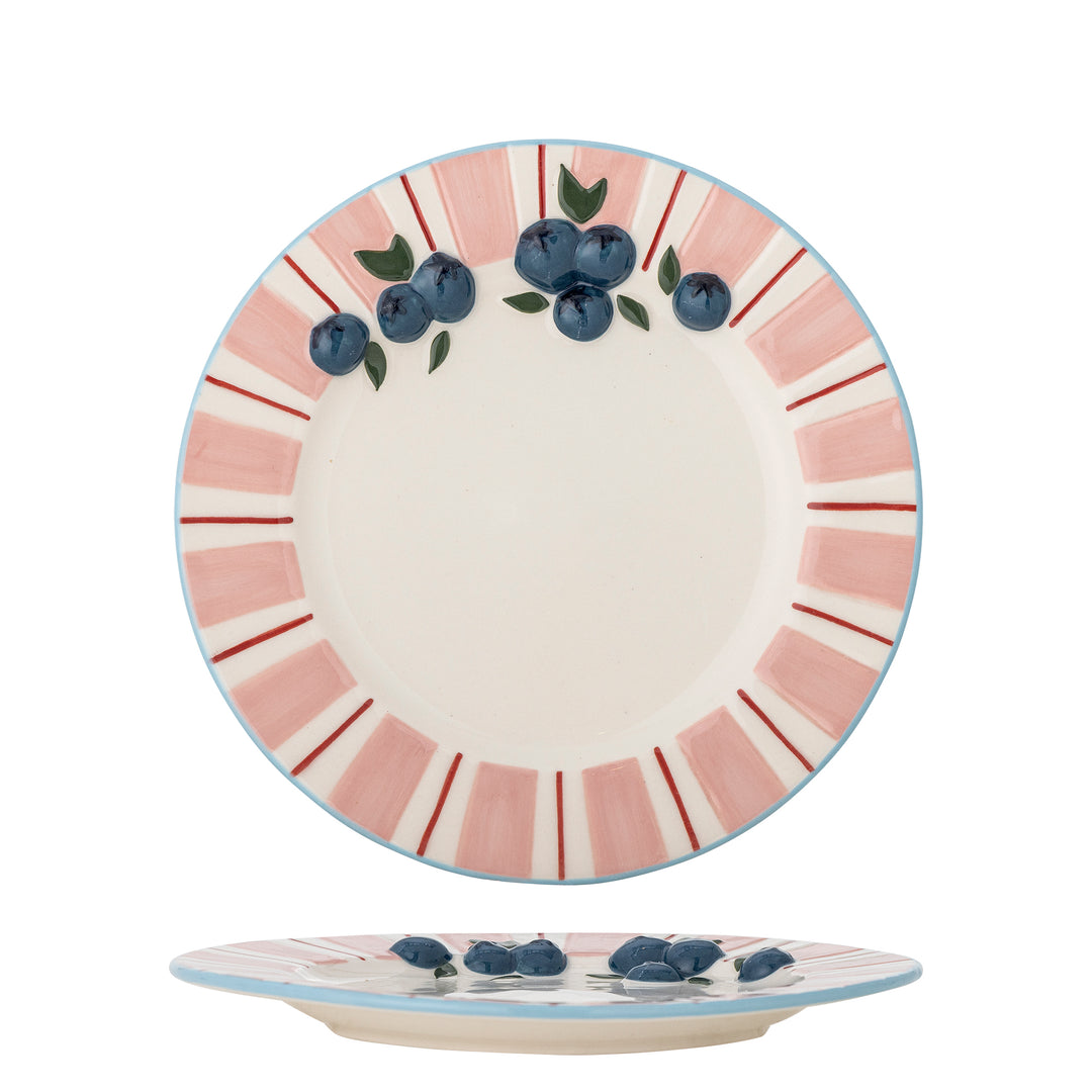 Set Farfurii Ceramică Roz Embosate Bloomingville - Imagine 2