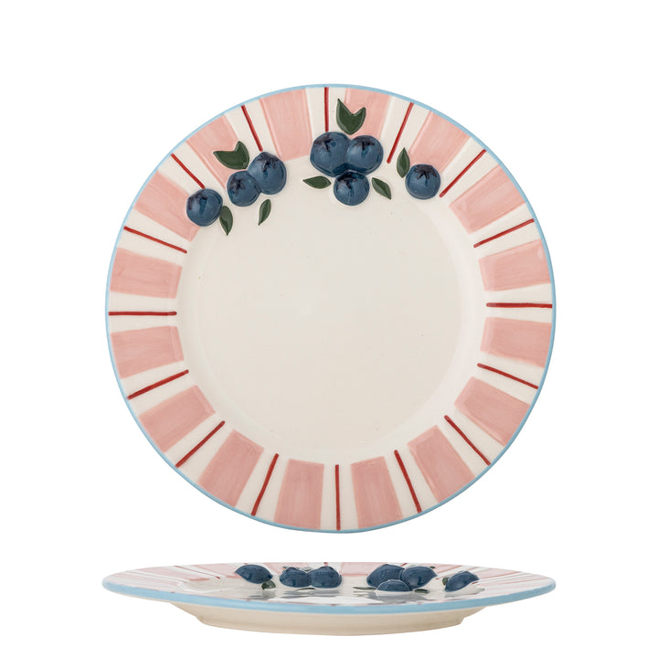 Set Farfurii Ceramică Roz Embosate Bloomingville - Imagine 2