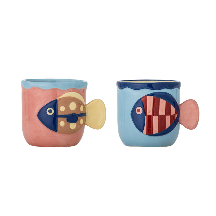 Set Căni Ceramice Multicolore Willy Bloomingville - Imagine 1