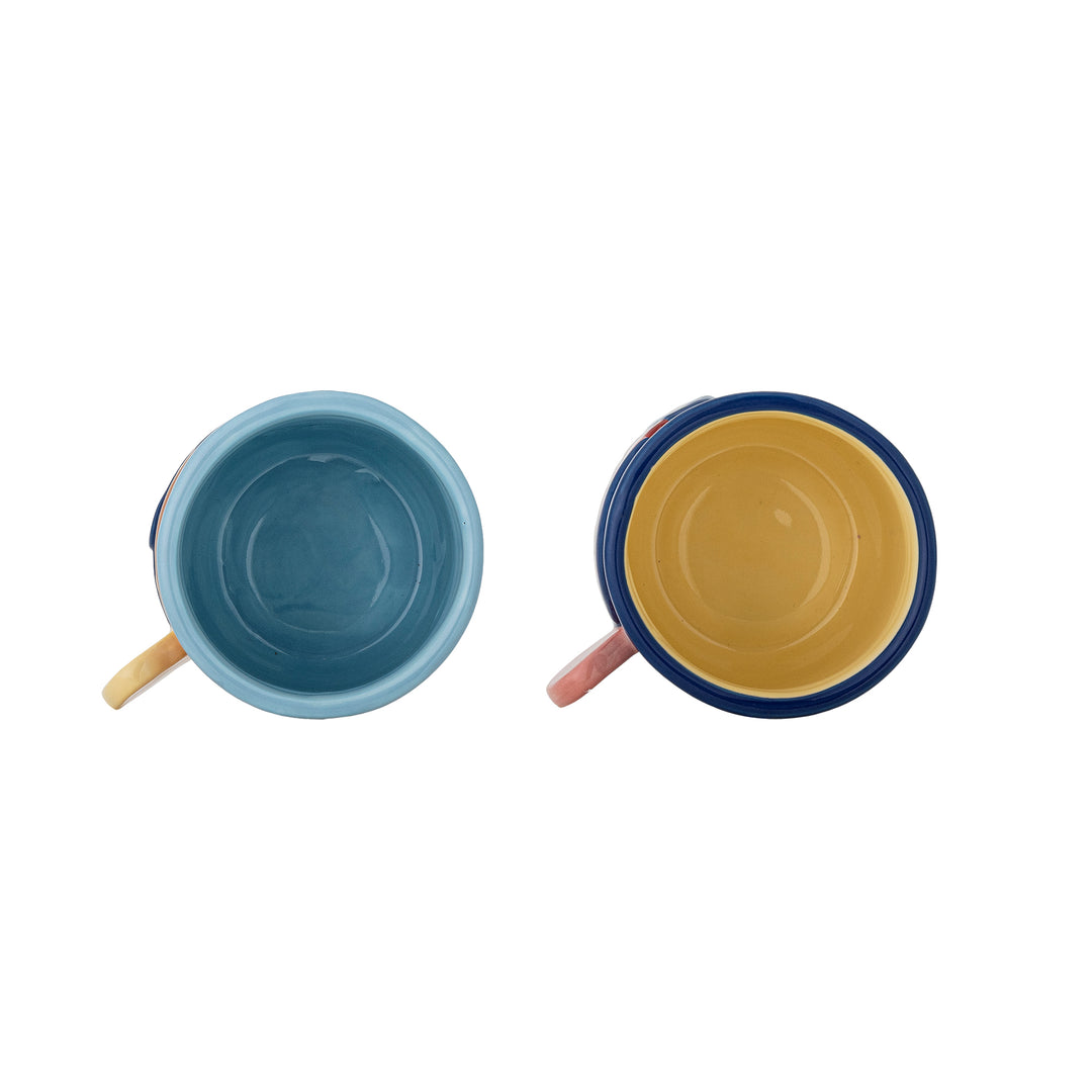Set Căni Ceramice Multicolore Willy Bloomingville - Imagine 2