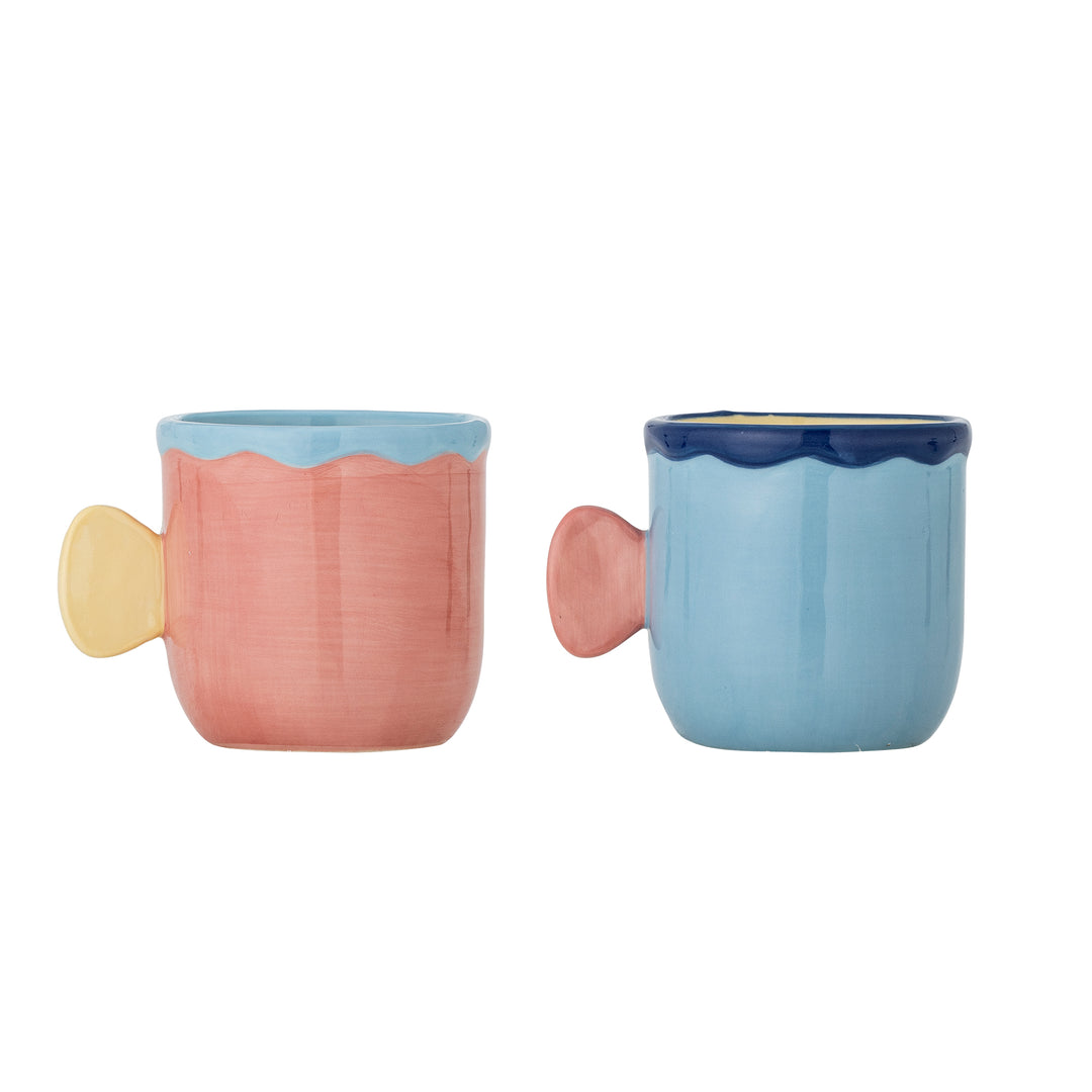 Set Căni Ceramice Multicolore Willy Bloomingville - Imagine 3
