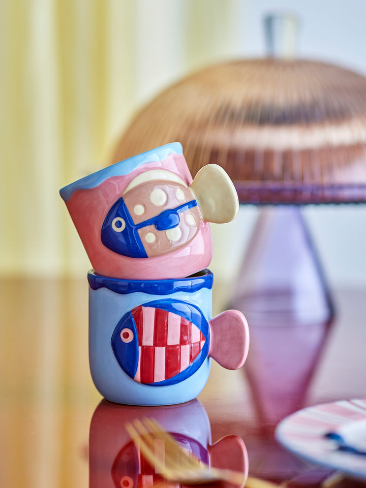 Set Căni Ceramice Multicolore Willy Bloomingville - Imagine 4