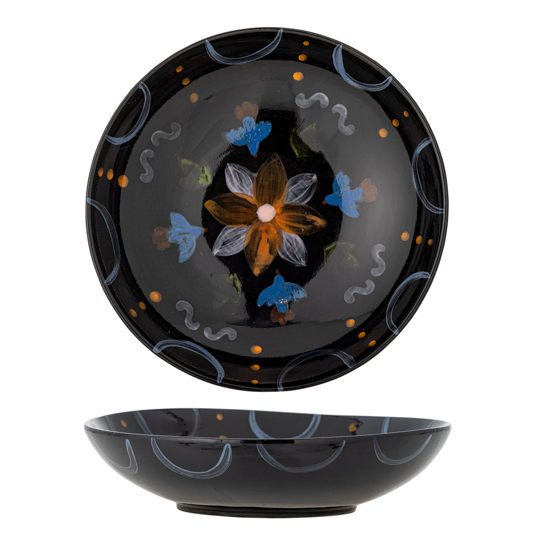 Bol Ceramic Multicolor Pictat Manual Bloomingville - Imagine 1