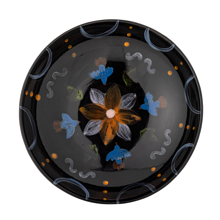 Bol Ceramic Multicolor Pictat Manual Bloomingville - Imagine 3