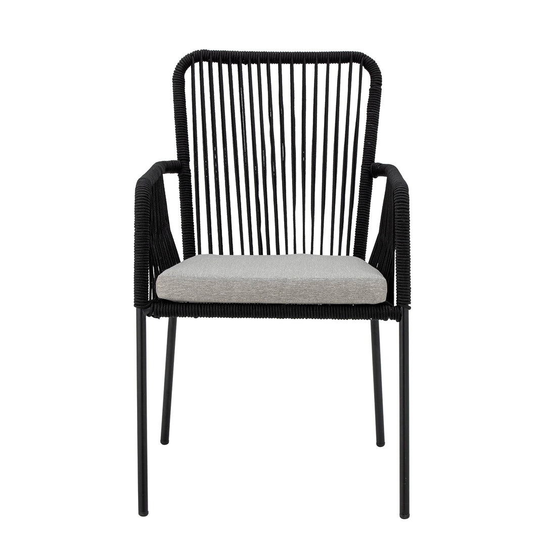 Scaun Dining Metal Negru Bloomingville - Imagine 1
