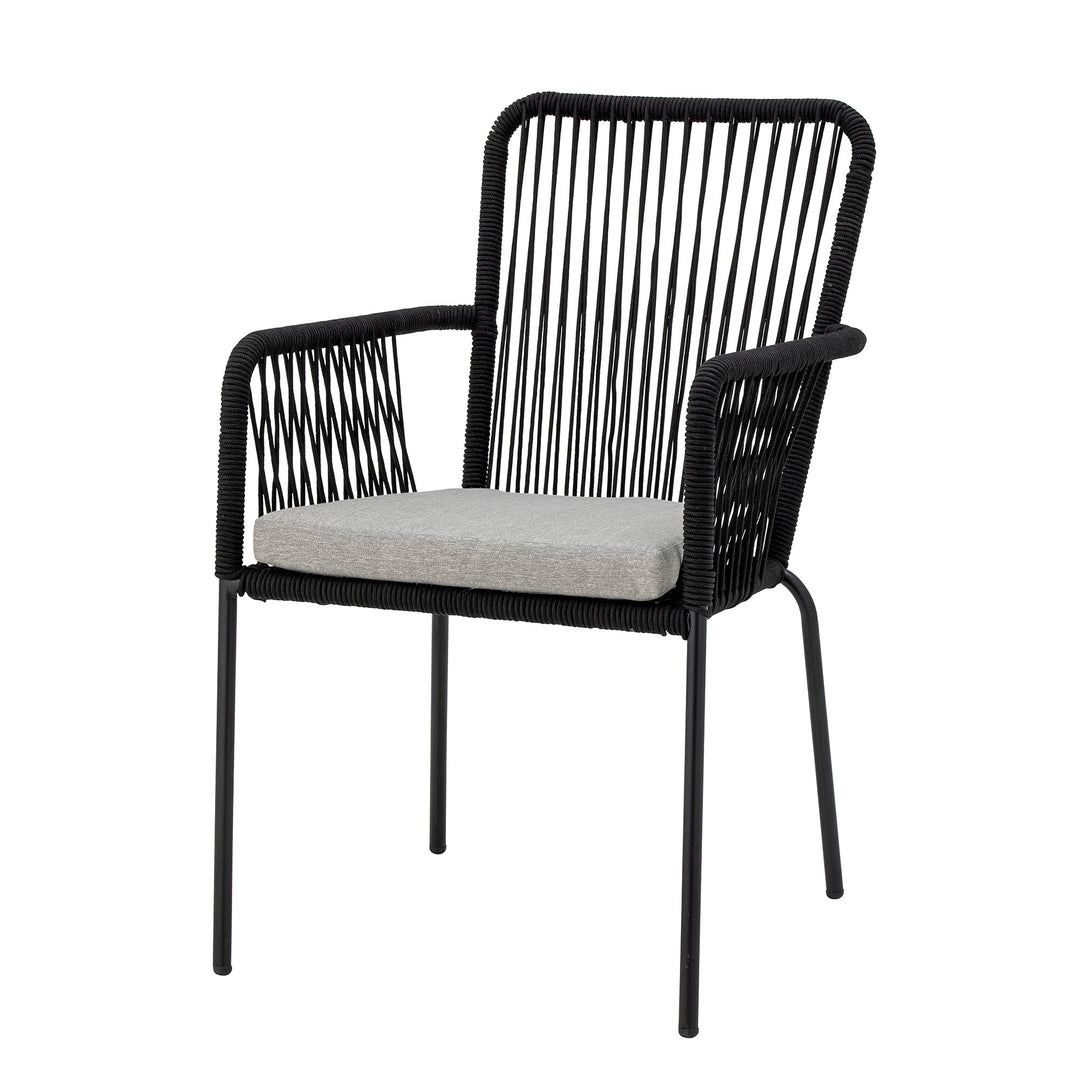 Scaun Dining Metal Negru Bloomingville - Imagine 6