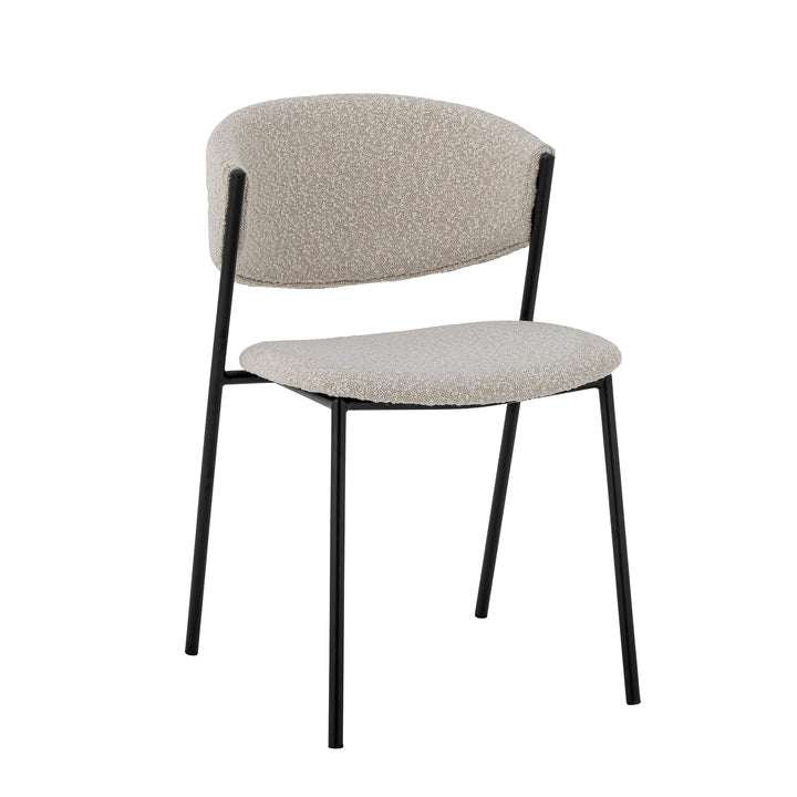 Scaun Dining Alb Poliester Bloomingville - Imagine 2