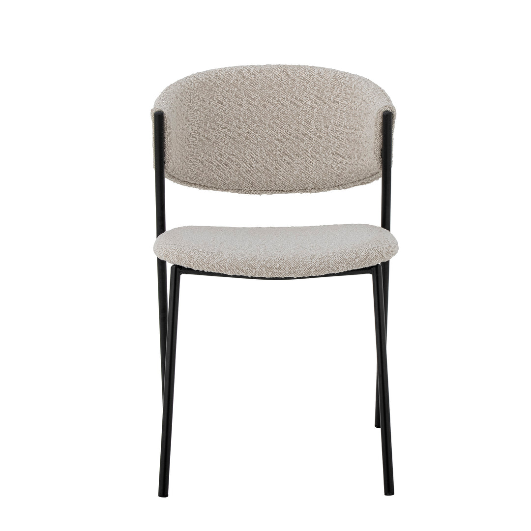 Scaun Dining Alb Poliester Bloomingville - Imagine 4